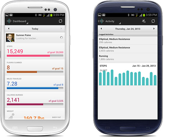 Fitbit activity tracker app syncs with Android Bluetooth 4 0 devices