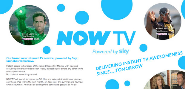 Sky NOW TV looks to take on Lovefilm and Netflix in the UK, launches ...